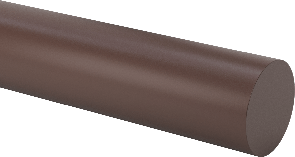 Kaygan Delrin® Asetal AF Reçine Çubuk, 3" Çap