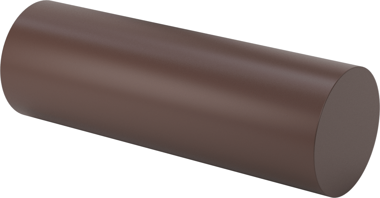 Kaygan Delrin® Asetal AF Reçine Çubuk, 4" Çap