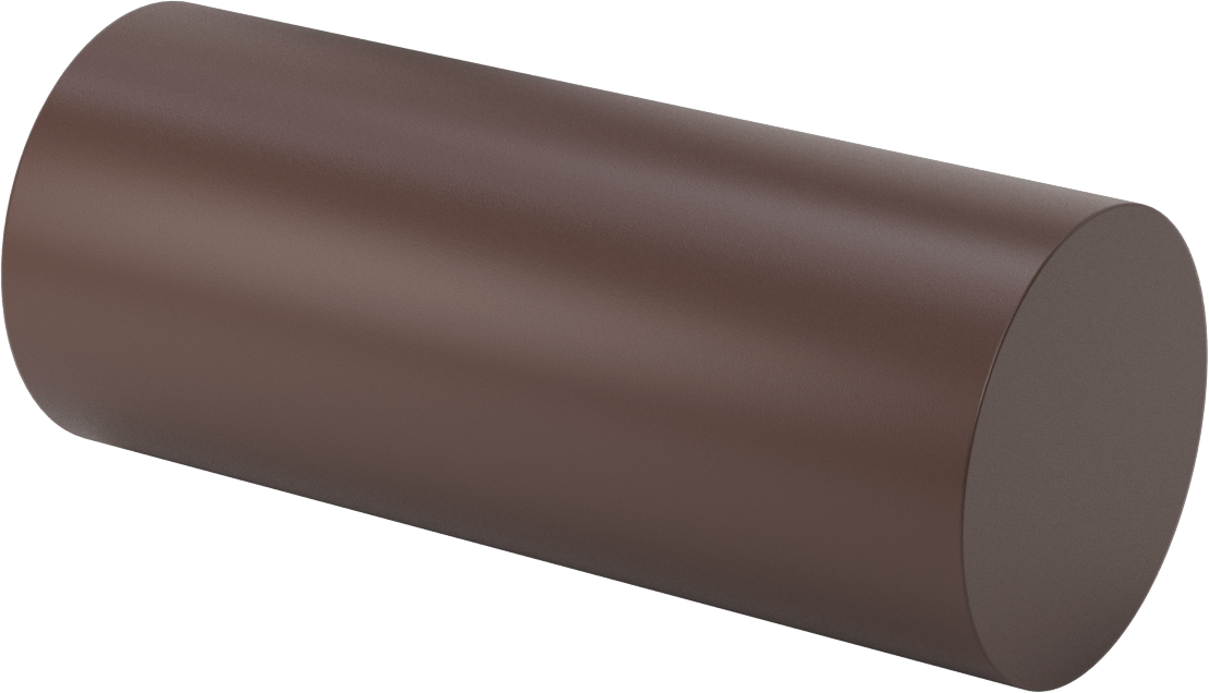 Kaygan Delrin® Asetal AF Reçine Çubuk, 5" Çap