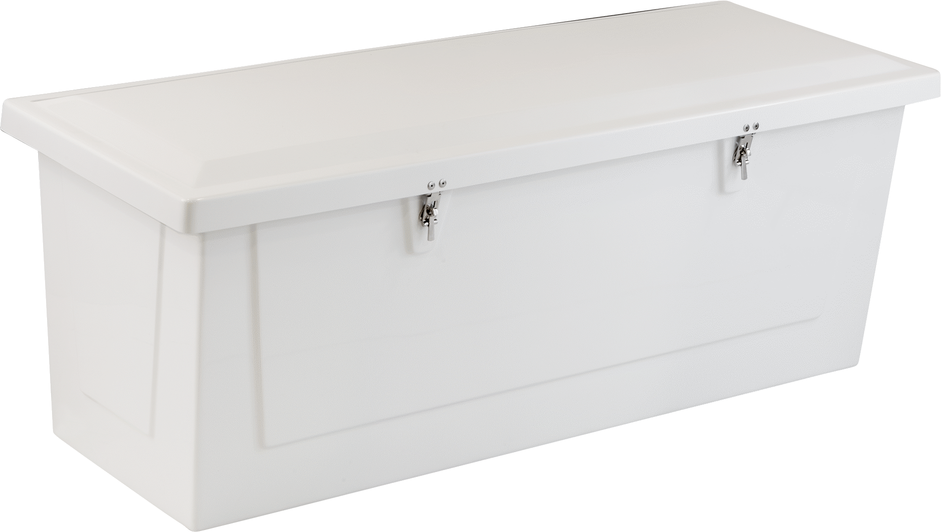 Fiberglas sandık, 72“ Genişlik x 27-1/2” Yükseklik x 26-1/2" Derinlik