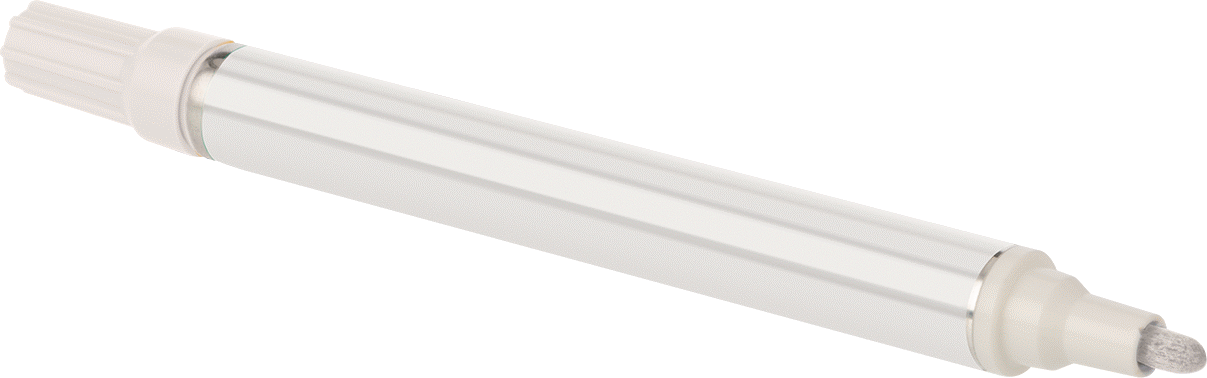 Deterjanla Çıkarılabilir Mürekkep Kalemi, 2,3 mm strok genişliği, Beyaz