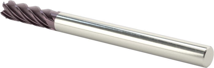 Hızlı Kesim Kaba İşleme Karbür Kare Uçlu Freze, 1/8" Freze Çapı