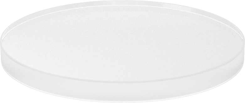 Şeffaf Akrilik Disk, 1/4" Uzunluk, 3" Çap
