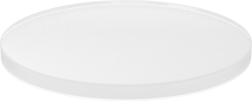 Şeffaf Akrilik Disk, 1/4" Uzunluk, 4" Çap