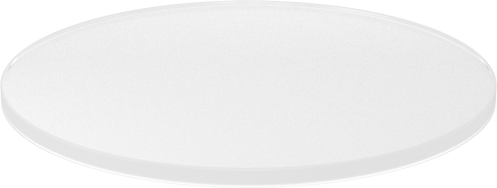 Şeffaf Akrilik Disk, 1/4" Uzunluk, 7" Çap