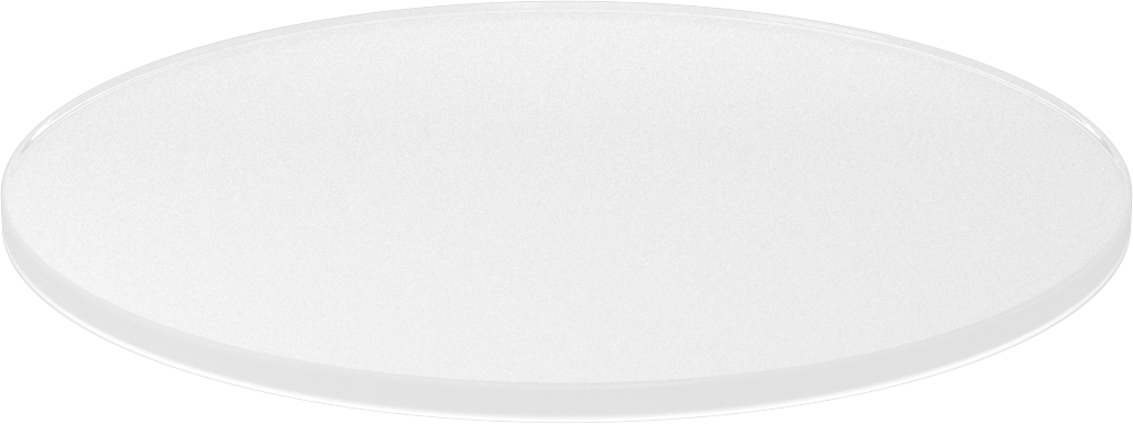 Şeffaf Akrilik Disk, 1/4" Uzunluk, 8" Çap