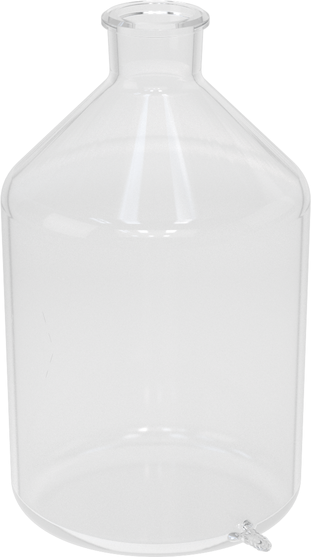 Transfer Şişesi, Alt Çıkışlı, 2,6 Galon/10.000 ml Kapasite
