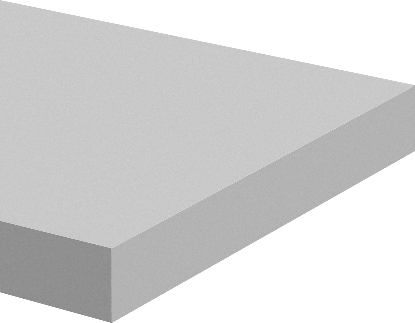 ABS Levha, 6" x 6" x 1-1/2"