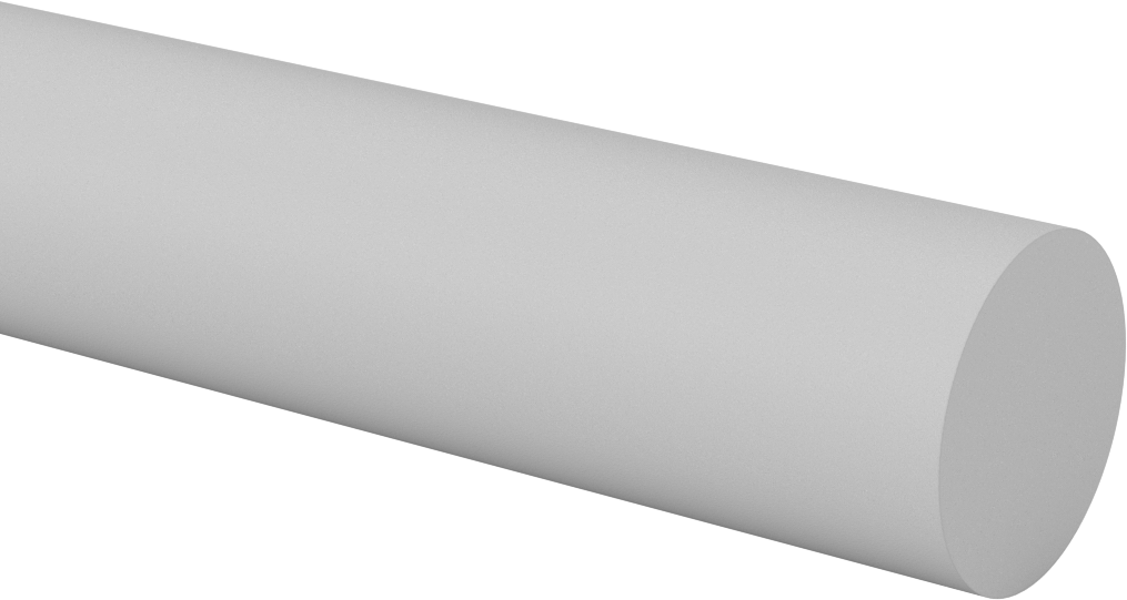 Darbeye Dayanıklı, Kolay Şekillendirilebilir ABS Çubuk, 1-3/4" Çap
