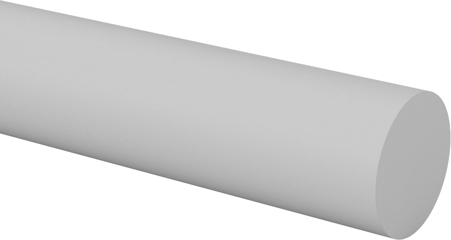 Darbeye Dayanıklı, Kolay Şekillendirilebilir ABS Çubuk, 1-1/4" Çap