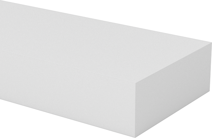 Esnek LDPE Levha, 1" Genişlik, 3/8" Kalınlık, 4 Fit Uzunluk