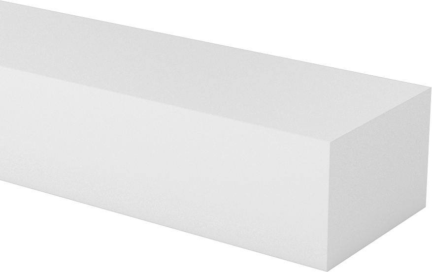 Esnek LDPE Levha, 1-1/2" Genişlik, 1" Kalınlık