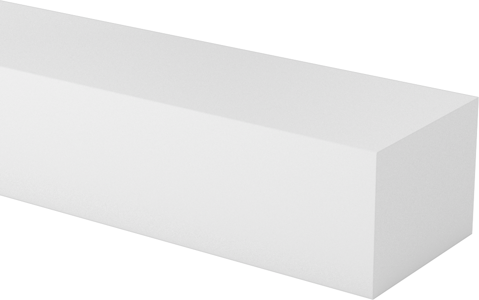 Esnek LDPE Levha, 2 inç Genişlik, 1-1/2" Kalınlık