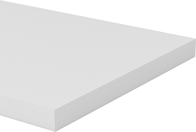 Esnek LDPE Levha, 3" Genişlik, 1/4" Kalınlık, 4 Fit Uzunluk