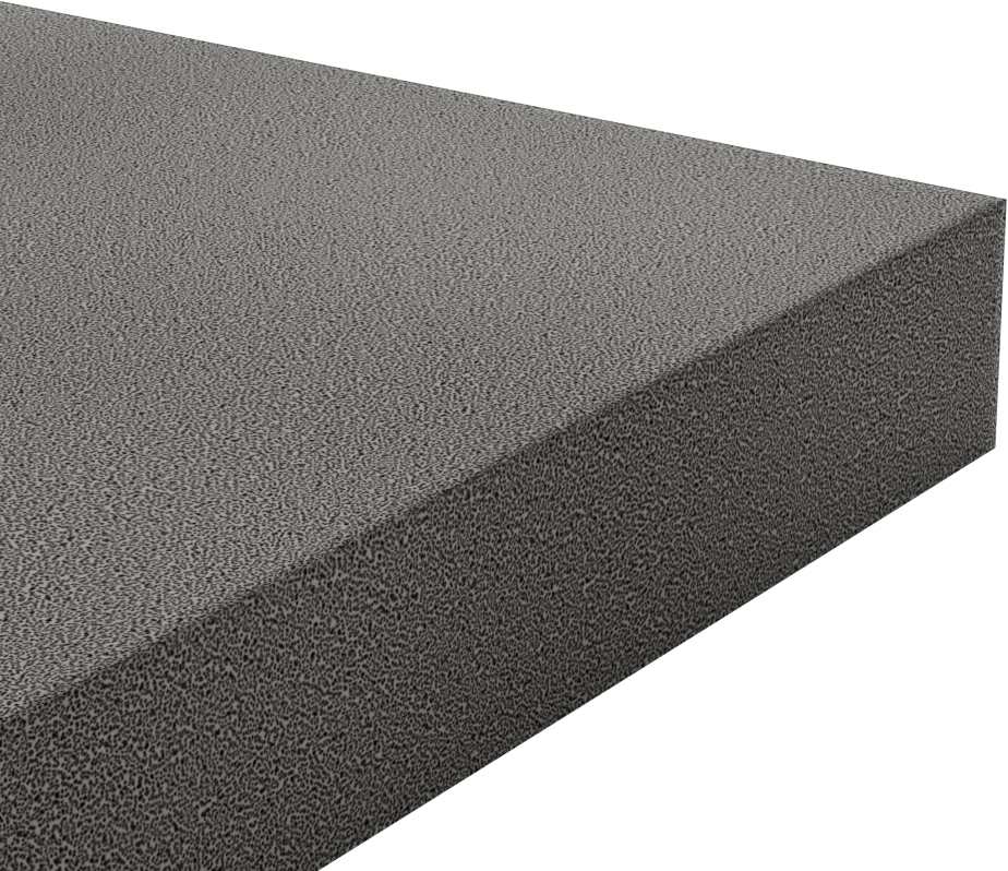 Alev Geciktirici Silikon Köpük, Levha, Arka Yüzü Yapışkanlı, 1-1/2" Kalınlık, 12" x 12"