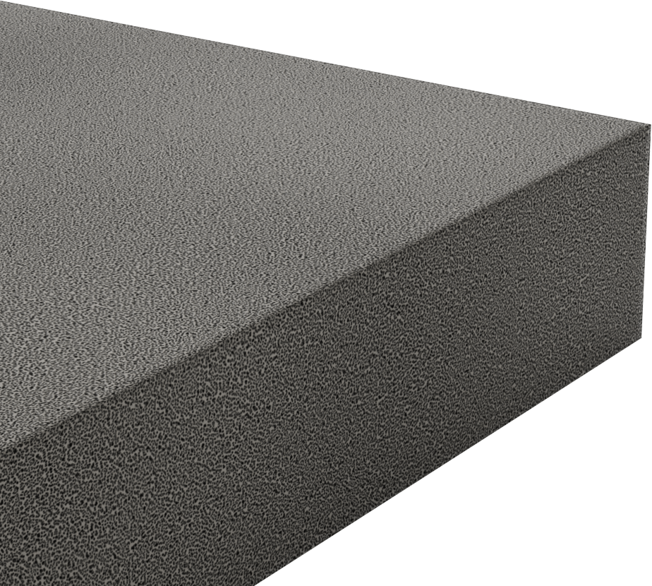 Alev Geciktirici Silikon Köpük, Levha, Arka Yüzü Yapışkanlı, 2" Kalın, 12" x 12"