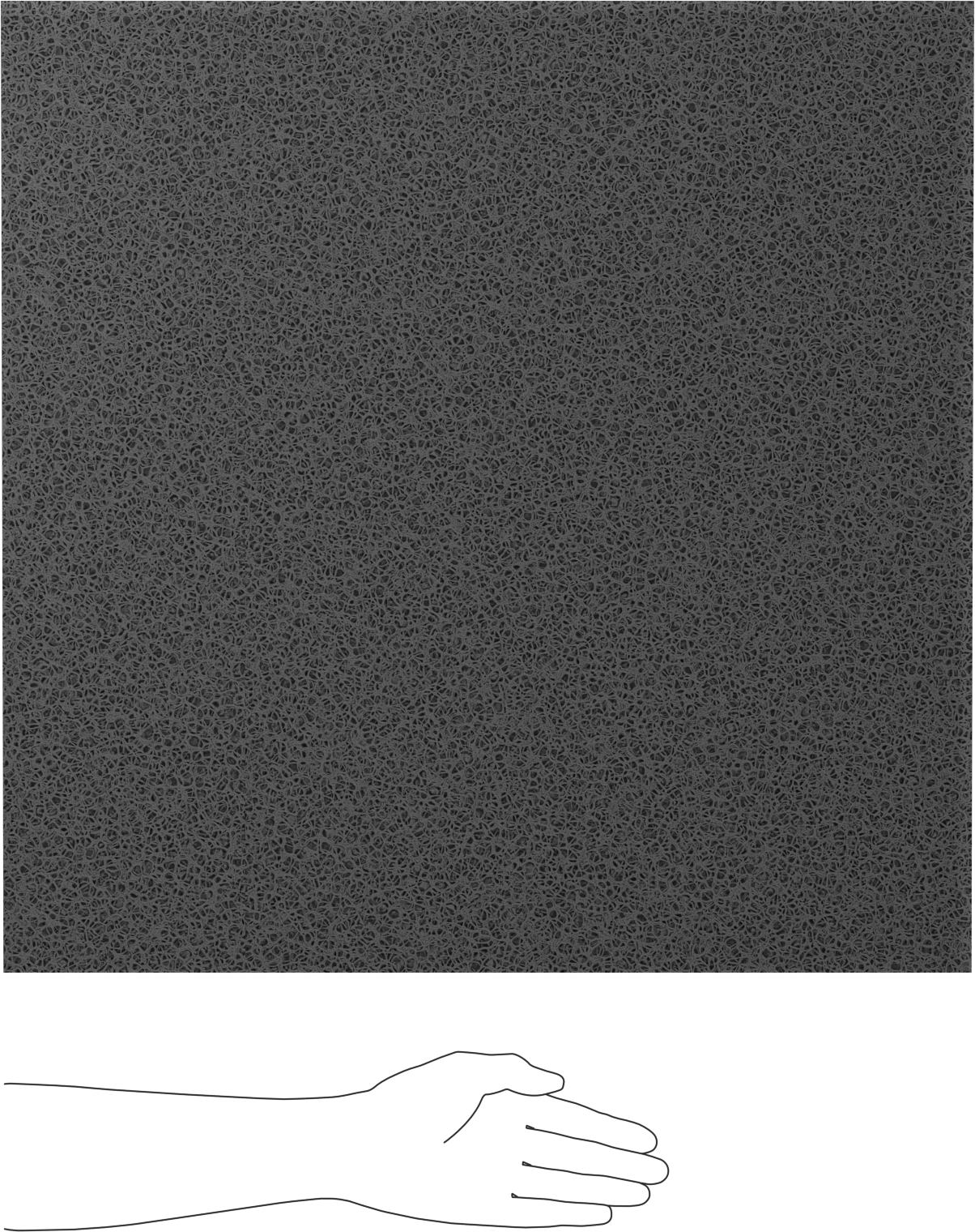 Alev Geciktirici Silikon Köpük, Levha, Arka Yüzü Yapışkanlı, 1-1/4" Kalınlık, 24" x 24"