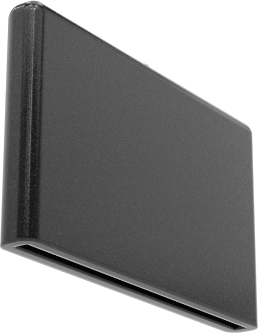 Dikdörtgen Kapaklar, 1-21/32“ x 1/16” Dış Çap için, 1" İç Yükseklik