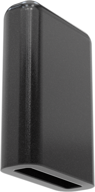 Dikdörtgen Kapaklar, 7/16“ x 3/32” Dış Çap için, 3/4" İç Yükseklik