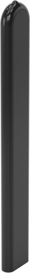 Dikdörtgen Kapaklar, 3/8“ x 1/16” Dış Çap için, 3-1/2" İç Yükseklik