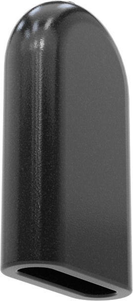 Dikdörtgen Kapaklar, 1/2“ x 1/8” Dış Çap için, 1" İç Yükseklik