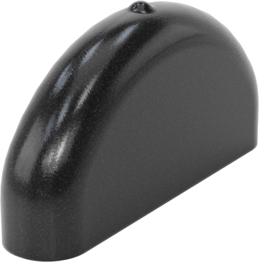 Dikdörtgen Kapaklar, 1 inç x 1/8 inç dış çap için, 1/2" İç Yükseklik