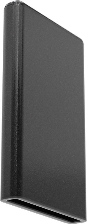 Dikdörtgen Kapaklar, 1-1/8“ x 1/8” Dış için, 2" İç Yükseklik