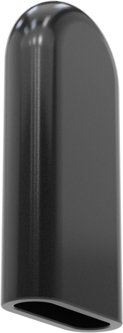 Dikdörtgen Kapaklar, 5/8“ x 3/16” Dış Çap için, 1-1/2" İç Yükseklik