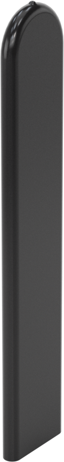 Dikdörtgen Kapaklar, 3/4“ x 1/16” Dış Çap için, 4-3/8" İç Yükseklik