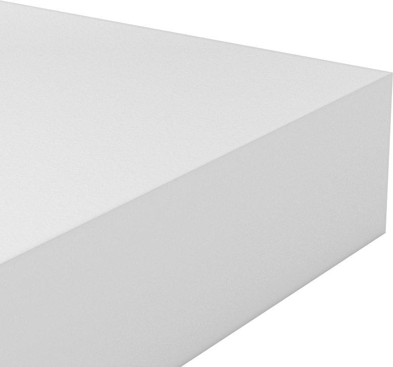 Neme Dayanıklı Polyester Levha, 6" x 6" x 1-1/4"