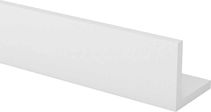 Kimyasallara Dayanıklı Kaygan PTFE 90 Derece Açı, 1“ x 1” Dış Boyut