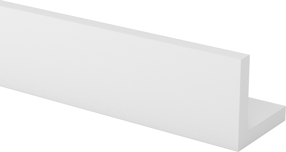 Kimyasallara Dayanıklı Kaygan PTFE 90 Derece Açı, 1-1/2“ x 1-1/2” Dış Boyut