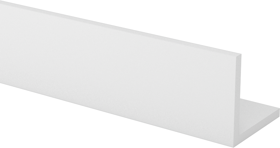 Kimyasallara Dayanıklı Kaygan PTFE 90 Derece Açı, 1-1/4“ x 1-1/4” Dış Boyut