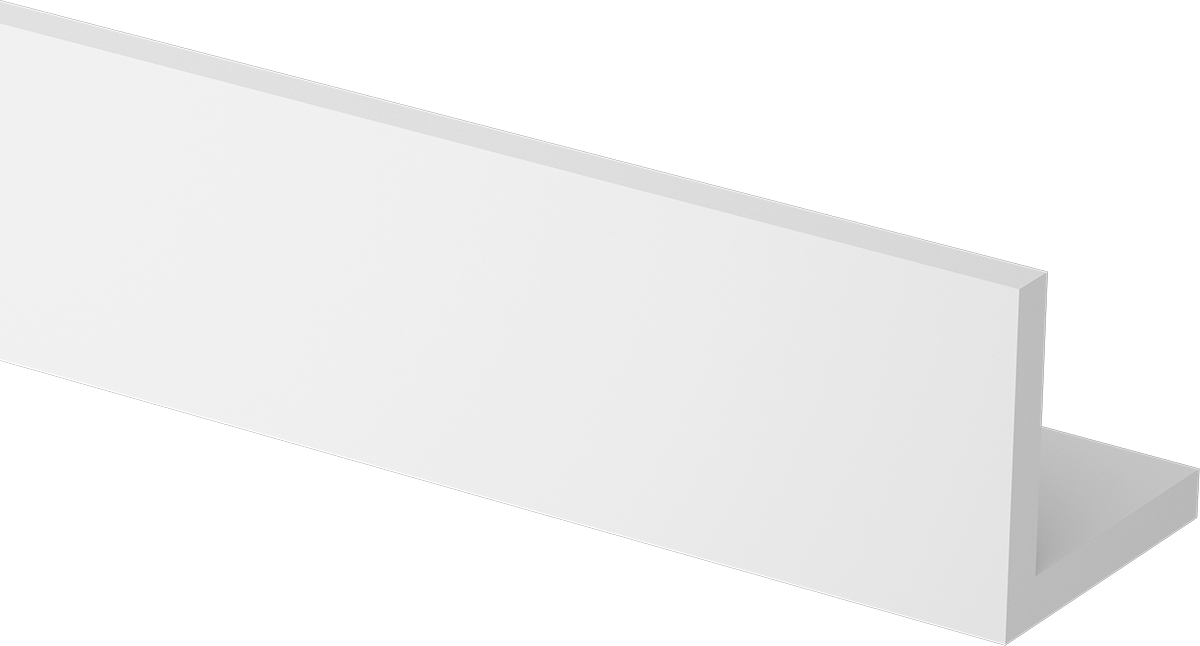 Kimyasallara Dayanıklı Kaygan PTFE 90 Derece Açı, 1-3/4“ x 1-3/4” Dış Boyut
