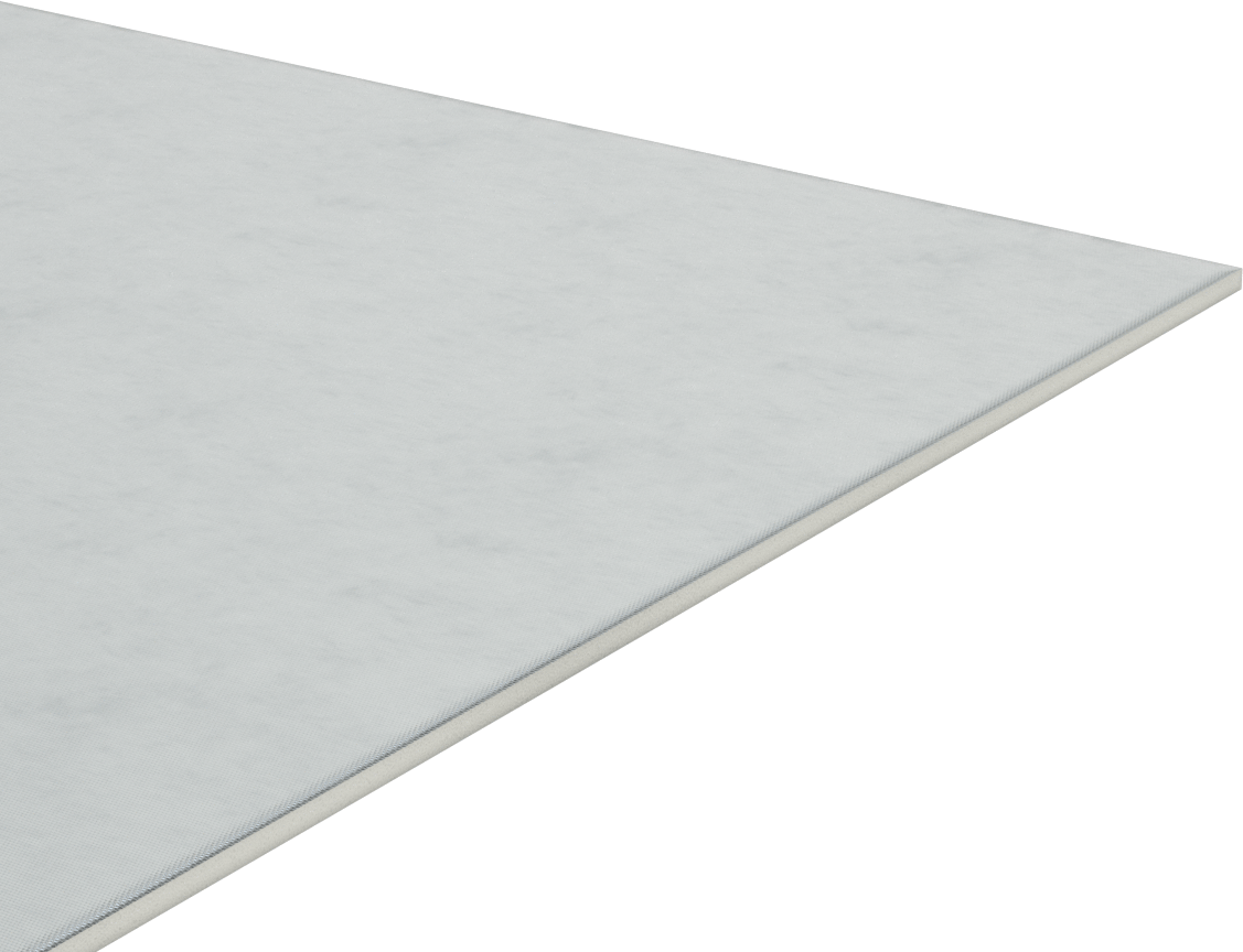 Alüminize Fiberglas Kaplı Silikon Köpük, Alev Geciktirici Levha, 0,2 inç Kalınlık, 24" x 24"