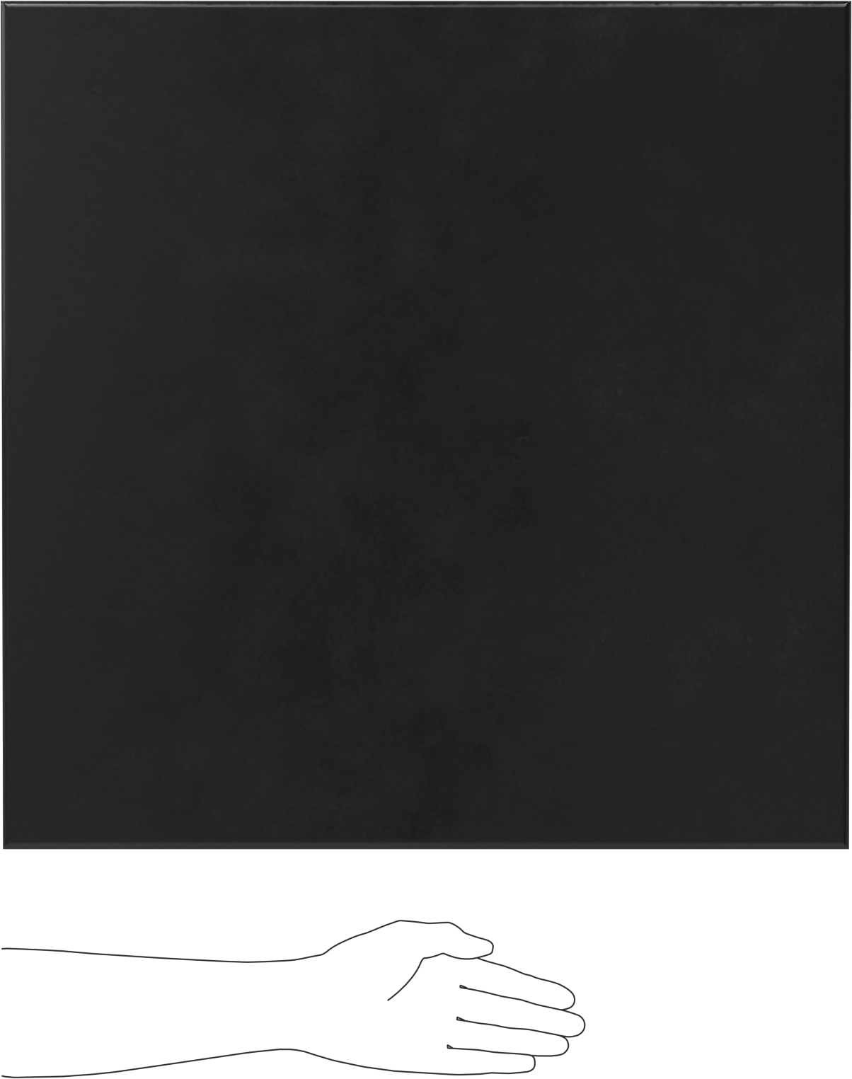 Hava Koşullarına Dayanıklı EPDM Kauçuk Levha, İçme Suyu için, 24" x 24", 1/8" Kalınlık