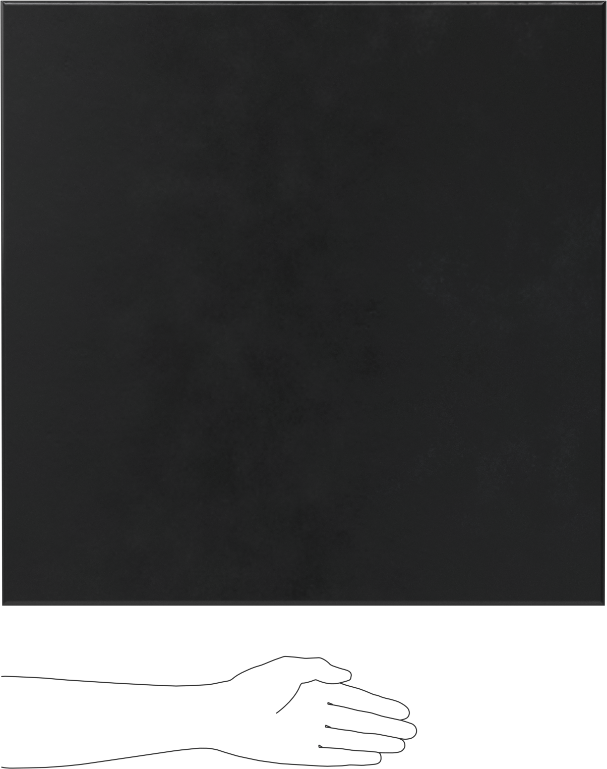 Hava Koşullarına Dayanıklı EPDM Kauçuk Levha, İçme Suyu için, 24" x 24", 1/4" Kalınlık