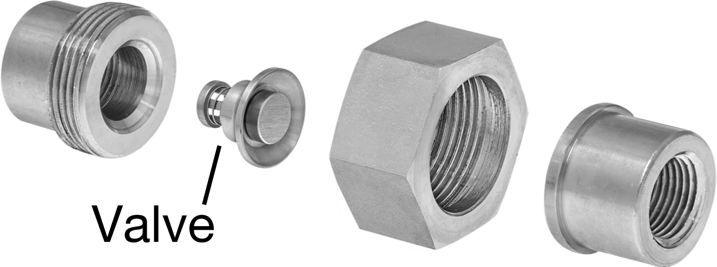 Shown with Union Fitting (Sold Separately)