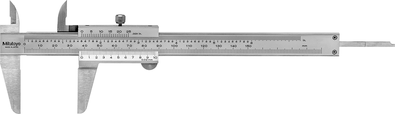 Vernier Kaliper, Mitutoyo 530-312, 0“ ila 6” ve 0 mm ila 150 mm Aralık