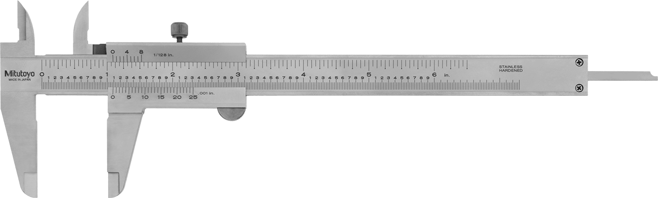 Vernier Kaliper, Mitutoyo 530-105, 0“ ila 6” Aralık