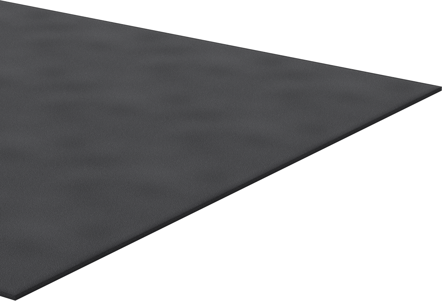 Ultra Dayanıklı Süper Yastıklama İyonomer Köpük, Siyah, 48" x 76" x 5/16"