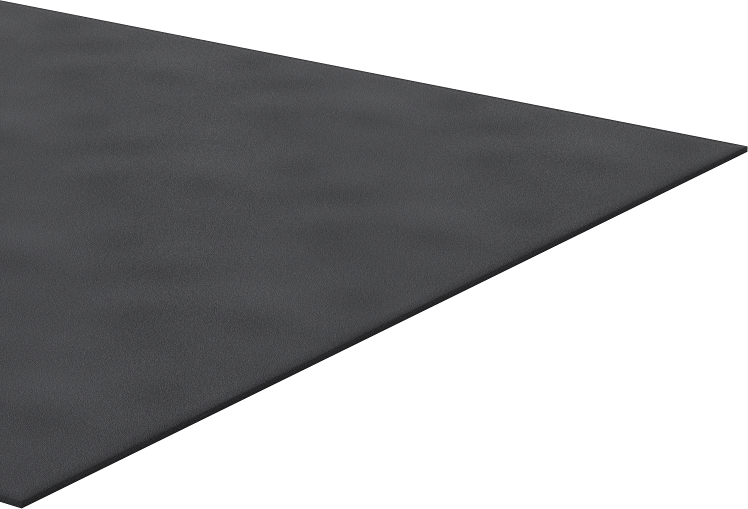 Ultra Dayanıklı Süper Yastıklama İyonomer Köpük, Siyah, 48" x 76" x 1/4"