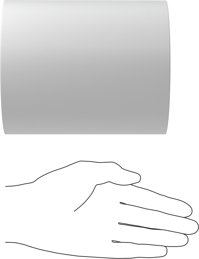 Neme Dayanıklı HDPE Çubuk, 5" Çap, 6 inç Uzunluk