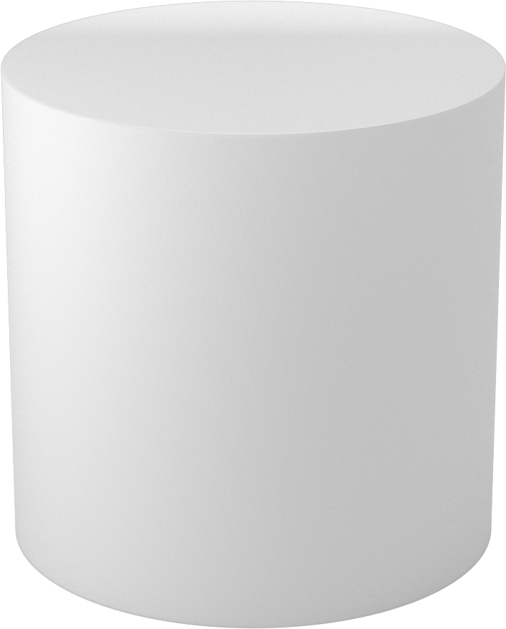 Neme Dayanıklı HDPE Çubuk, 6" Çap, 6 inç Uzunluk