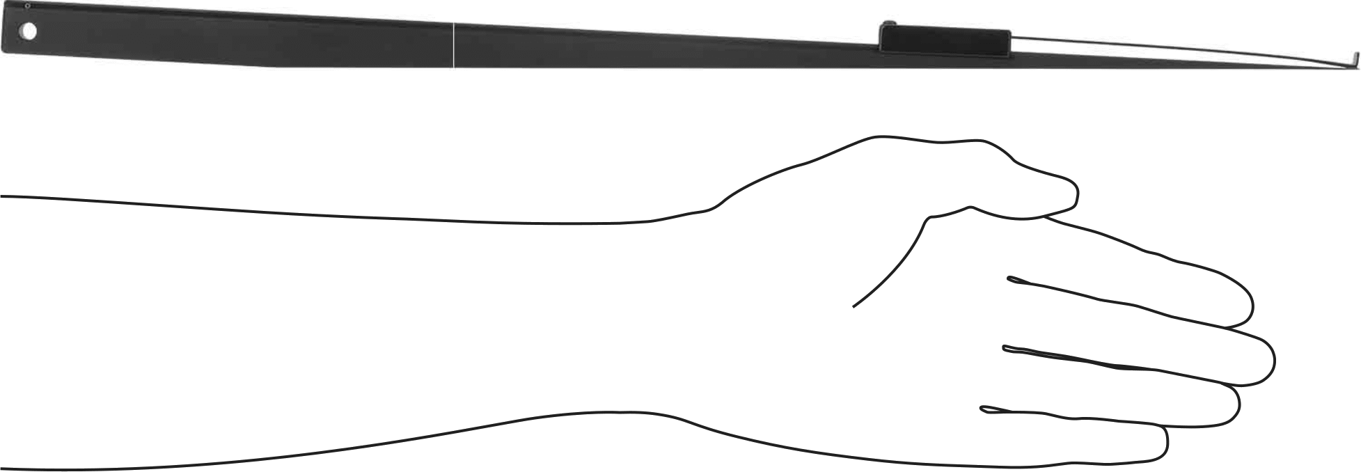 Konik Kalınlıklı Kalınlık Ölçer, 0,020“ ila 1/2” Ölçüm Aralığı ile, 3/8" Genişlik