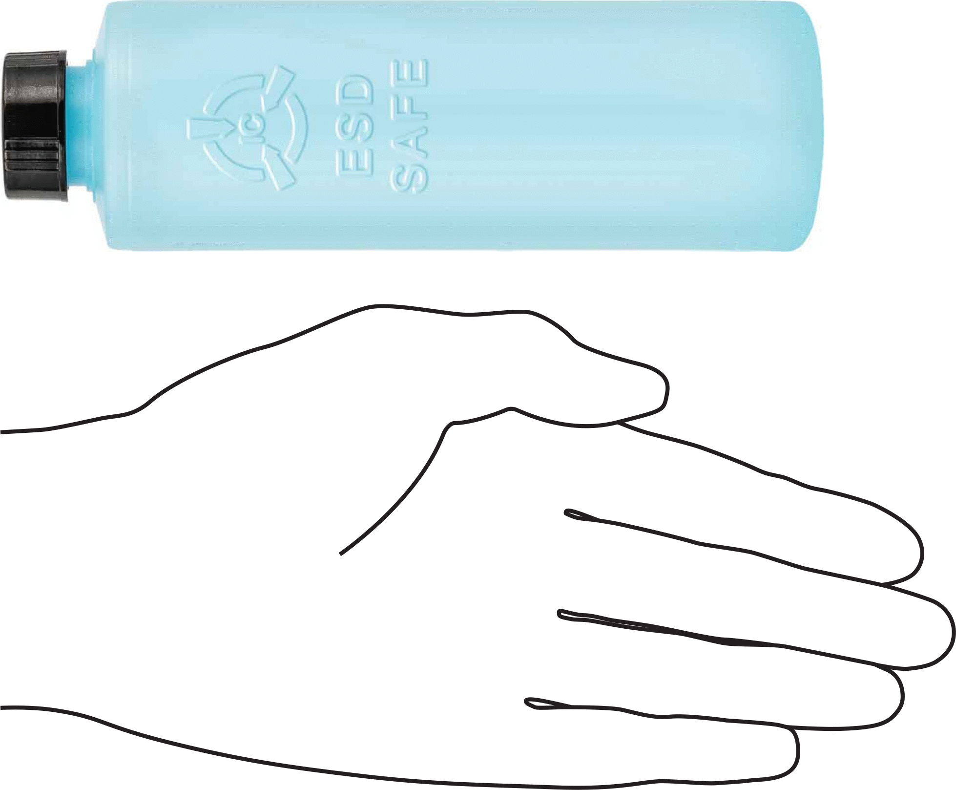 Antistatik Plastik Şişe, 8 FL. oz. Kapasite