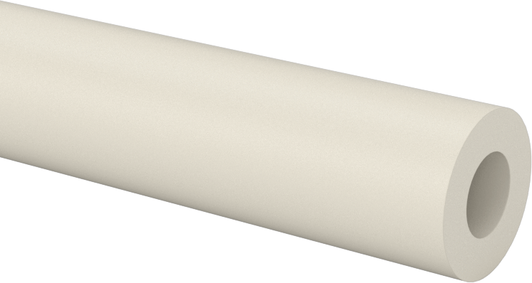 Aşınmaya Dayanıklı Naylon Tüp, 1/8" Duvar Kalınlığı, 1/2" OD, 1/4" ID, 5 Fit Uzunluk