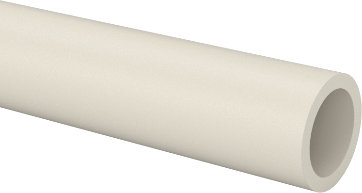 Aşınmaya Dayanıklı Naylon Tüp, 1/16" Duvar Kalınlığı, 1/2" OD, 3/8" ID, 5 Fit Uzunluk