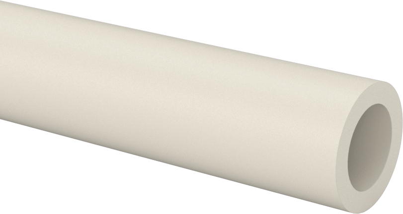 Aşınmaya Dayanıklı Naylon Tüp, 1/8" Duvar Kalınlığı, 3/4" OD, 1/2" ID, 5 Fit Uzunluk
