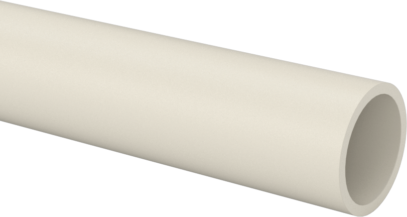 Aşınmaya Dayanıklı Naylon Tüp, 1/16" Duvar Kalınlığı, 3/4" OD, 5/8" ID, 5 Fit Uzunluk